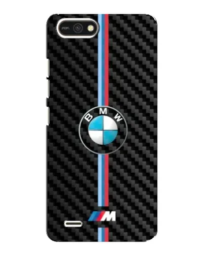 Чохол для TECNO POP 2F з картинкою «Емблема BMW та карбон»