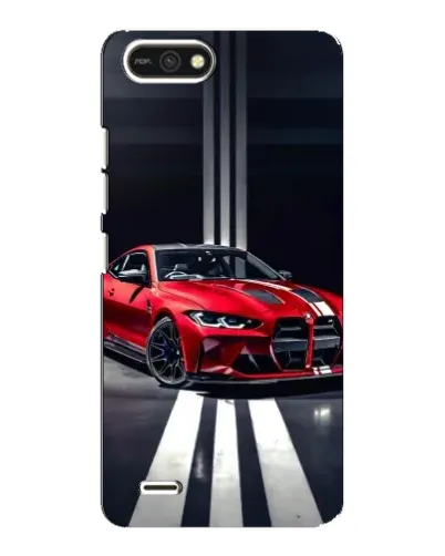 Чохол для TECNO POP 2F з картинкою «Червона BMW на дорозі»