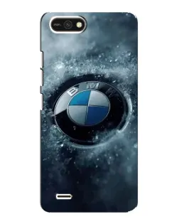 Чехол для TECNO POP 2F с картинкой «Логотип BMW — лед»