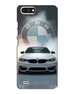 Чехол для TECNO POP 2F с картинкой «BMW в белом дыму»