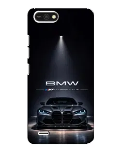 Чехол для TECNO POP 2F с картинкой «BMW сквозь ночной город»