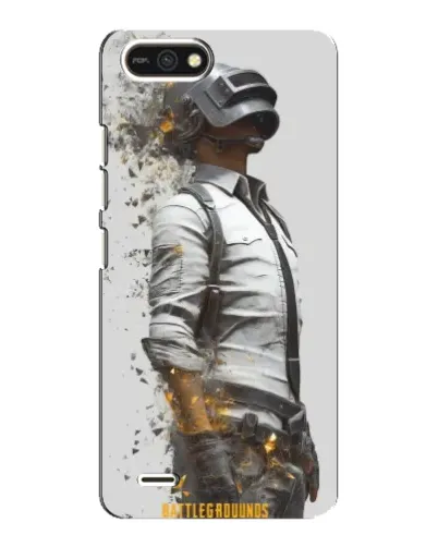 Чохол для TECNO POP 2F з картинкою «PUBG — боєць у пилу»