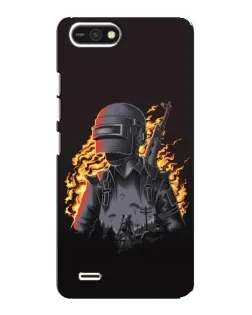 Чохол для TECNO POP 2F з картинкою «PUBG — вогняний силует»