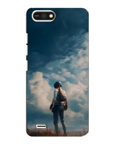 Чохол для TECNO POP 2F з картинкою «Герой PUBG на скелі»