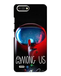 Чохол для TECNO POP 2F з картинкою «Червоний імпостер — макро»