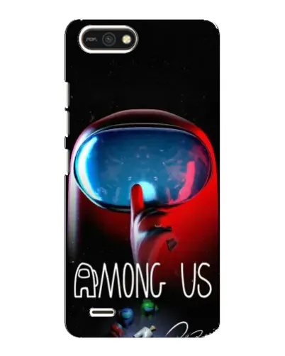 Чохол для TECNO POP 2F з картинкою «Червоний імпостер — макро»