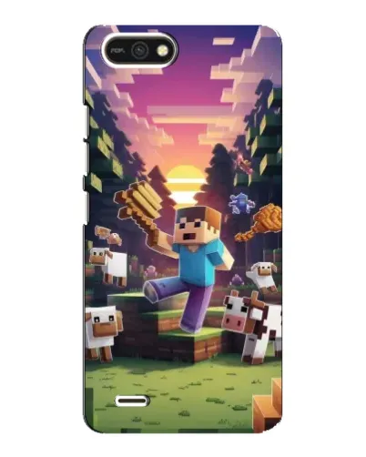 Чехол для TECNO POP 2F с картинкой «Стив на ферме» Чехол для TECNO POP 2F с картинкой «Стив на ферме»