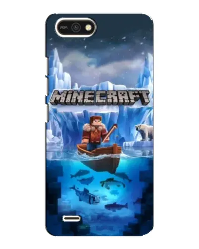 Чехол для TECNO POP 2F с картинкой «Minecraft ледяной мир» Чехол для TECNO POP 2F с картинкой «Minecraft ледяной мир»