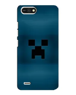 Чехол для TECNO POP 2F с картинкой «Крипер текстура»