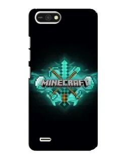 Чехол для TECNO POP 2F с картинкой «Minecraft Diamond лого»