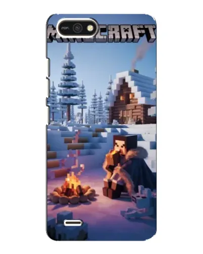 Чехол для TECNO POP 2F с картинкой «Зимний Minecraft» Чехол для TECNO POP 2F с картинкой «Зимний Minecraft»