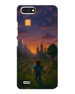 Чехол для TECNO POP 2F с картинкой «Стив у башни»