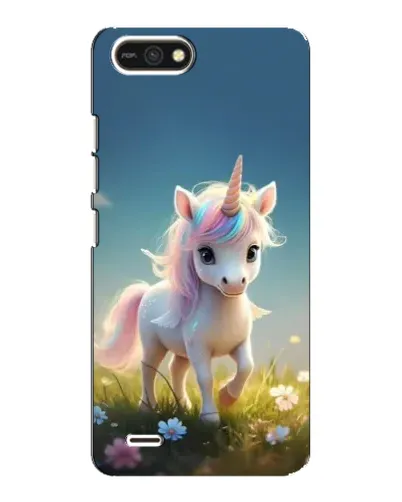 Чехол для TECNO POP 2F с картинкой «Единорог на поляне»