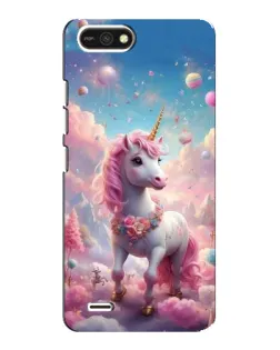 Чехол для TECNO POP 2F с картинкой «Единорог среди облаков»