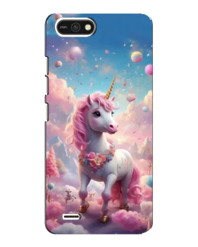 Чехол для TECNO POP 2F с картинкой «Единорог среди облаков»