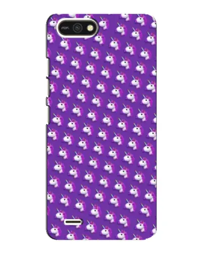 Чехол для TECNO POP 2F с картинкой «Единороги на фиолетовом»