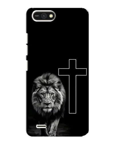 Чохол для TECNO POP 2F з картинкою «Лев та Хрест»