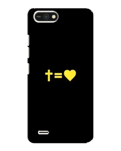 Чохол для TECNO POP 2F з картинкою «Серце та Хрест»