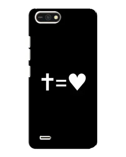 Чохол для TECNO POP 2F з картинкою «Хрест та Серце»