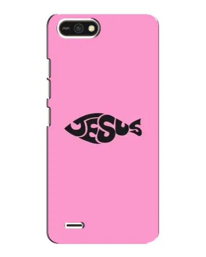 Чохол для TECNO POP 2F з картинкою «Рожевий символ Jesus»