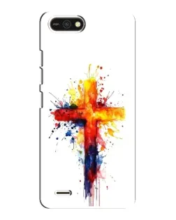 Чохол для TECNO POP 2F з картинкою «Акварельний хрест»