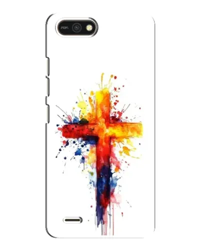 Чохол для TECNO POP 2F з картинкою «Акварельний хрест»