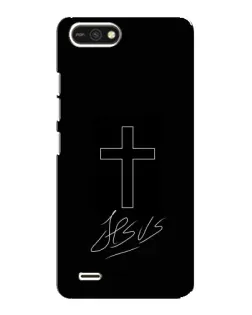 Чехол для TECNO POP 2F с картинкой «Графический крест Jesus»