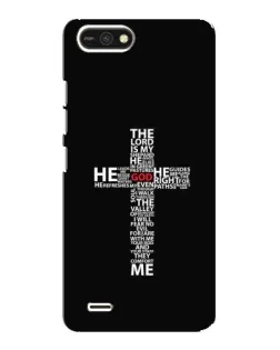 Чехол для TECNO POP 2F с картинкой «Текстовый крест»
