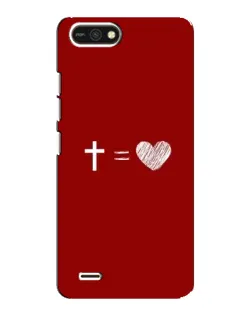 Чехол для TECNO POP 2F с картинкой «Уравнение любви»