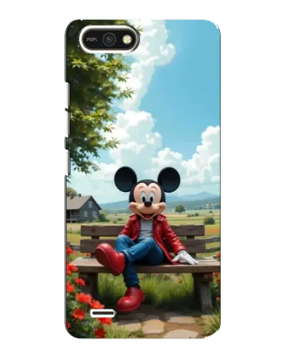 Чехол для TECNO POP 2F с картинкой «Микки на скамейке» Чехол для TECNO POP 2F с картинкой «Микки на скамейке»