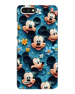 Чехол для TECNO POP 2F с картинкой «Паттерн Микки и Минни»
