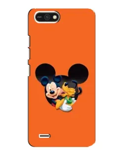 Чехол для TECNO POP 2F с картинкой «Сердце Микки Минни»