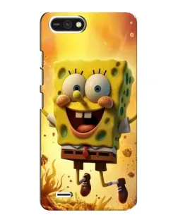 Чохол для TECNO POP 2F з картинкою «Губка Боб стрибає»
