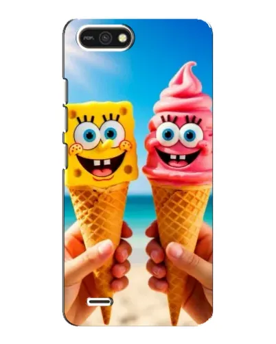 Чохол для TECNO POP 2F з картинкою «Спанч Боб морозиво»