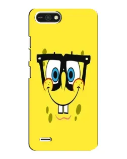 Чехол для TECNO POP 2F с картинкой «Минималистичный Спанч Боб» Чехол для TECNO POP 2F с картинкой «Минималистичный Спанч Боб»