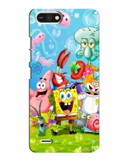 Чехол для TECNO POP 2F с картинкой «Губка Боб и друзья» Чехол для TECNO POP 2F с картинкой «Губка Боб и друзья»