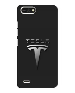 Чохол для TECNO POP 2F з картинкою «Сталевий логотип Tesla»