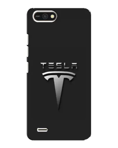 Чохол для TECNO POP 2F з картинкою «Сталевий логотип Tesla»