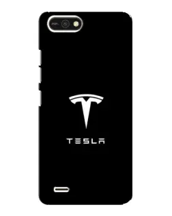 Чохол для TECNO POP 2F з картинкою «Tesla White Logo»