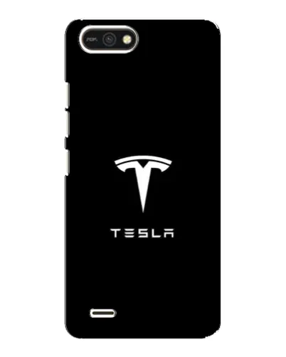 Чохол для TECNO POP 2F з картинкою «Tesla White Logo»