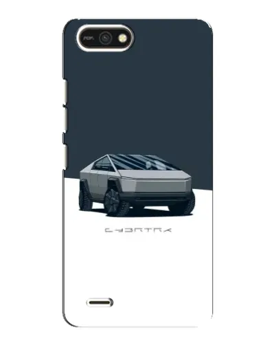 Чохол для TECNO POP 2F з картинкою «Сріблястий Cybertruck Tesla»