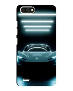 Чохол для TECNO POP 2F з картинкою «Tesla в неоні»