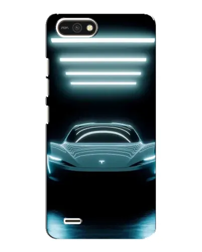 Чохол для TECNO POP 2F з картинкою «Tesla в неоні»