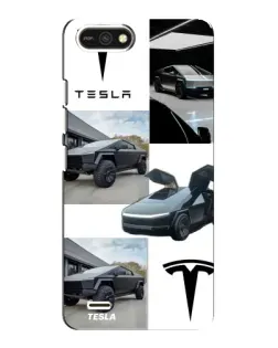 Чохол для TECNO POP 2F з картинкою «Колаж Cybertruck Tesla»