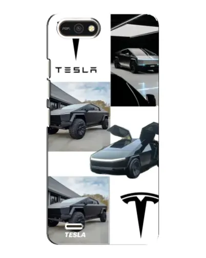 Чохол для TECNO POP 2F з картинкою «Колаж Cybertruck Tesla»