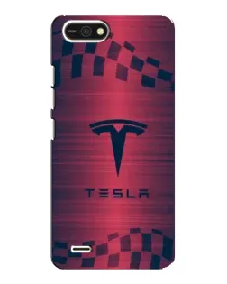 Чохол для TECNO POP 2F з картинкою «Тесла червоний карбон»