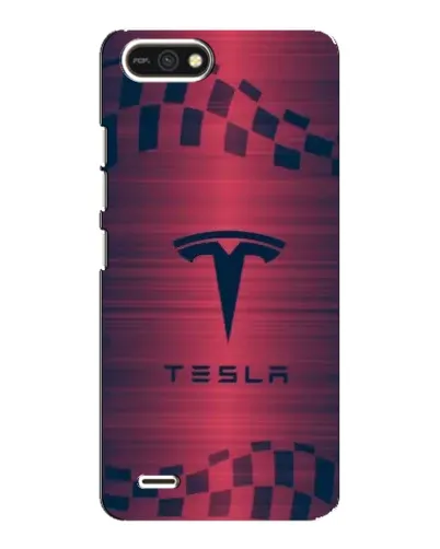 Чохол для TECNO POP 2F з картинкою «Тесла червоний карбон»