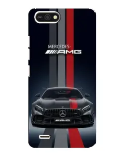 Чохол для TECNO POP 2F з картинкою «Mercedes — білий карбон»