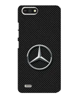 Чехол для TECNO POP 2F с картинкой «Карбоновый Mercedes стиль»