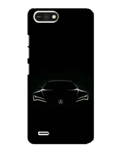 Чехол для TECNO POP 2F с картинкой «Mercedes — силуэт авто»